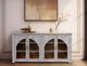 International Furniture Direct Santa Monica Washed White Console-1