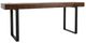 Classic Home Duarte Rustic Brown Counter Table with Black Base-0
