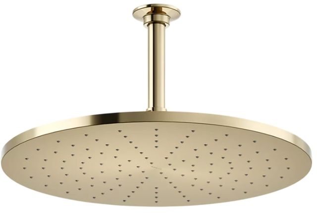 KOHLER® Contemporary Vibrant French Gold 2.5 GPM Round 14” Single-Function Rainhead-0
