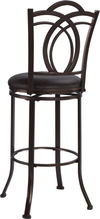 Linon Calif Coffee Brown Bar Stool-3