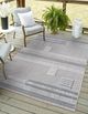 KAS Rugs Terra Ivory Denim Fade 5'x7' Area Rug-4