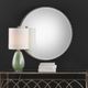 Uttermost® Stefania Antiqued Silver Leaf Round Mirror-1