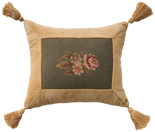 Nourison Home™ Mina Victory Vintage Pillow Sage 13"x15" Throw Pillow-0