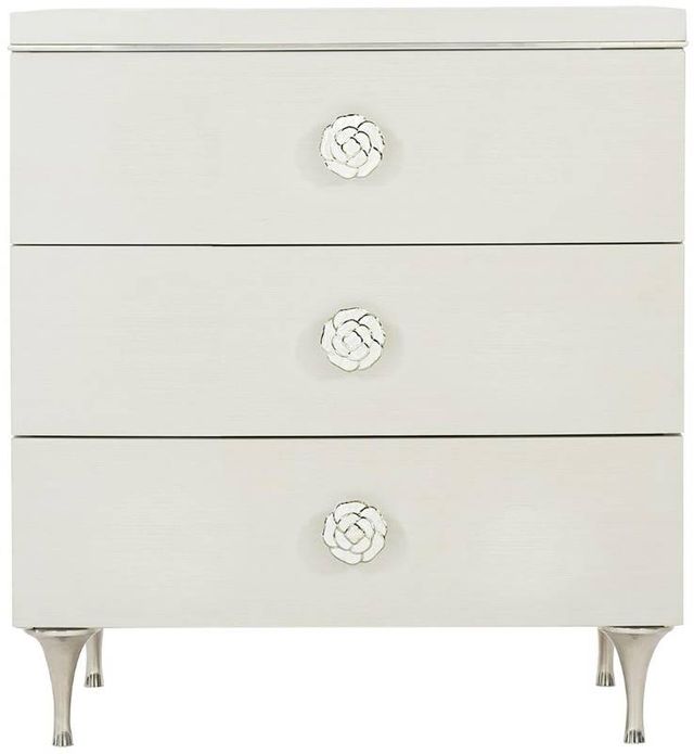 Bernhardt Silhouette Eggshell 3-Drawer Nightstand-1