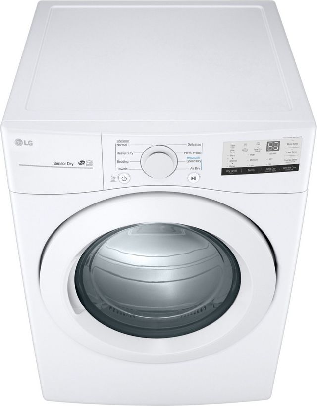 LG 7.4 Cu. Ft. White Front Load Electric Dryer-4