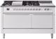 Ilve® Professional Plus II 60" White Pro Style Dual Fuel Range-0