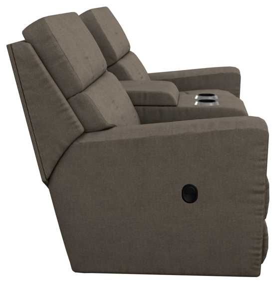 La-Z-Boy® Apollo Granite Manual Reclining Loveseat with Console-2
