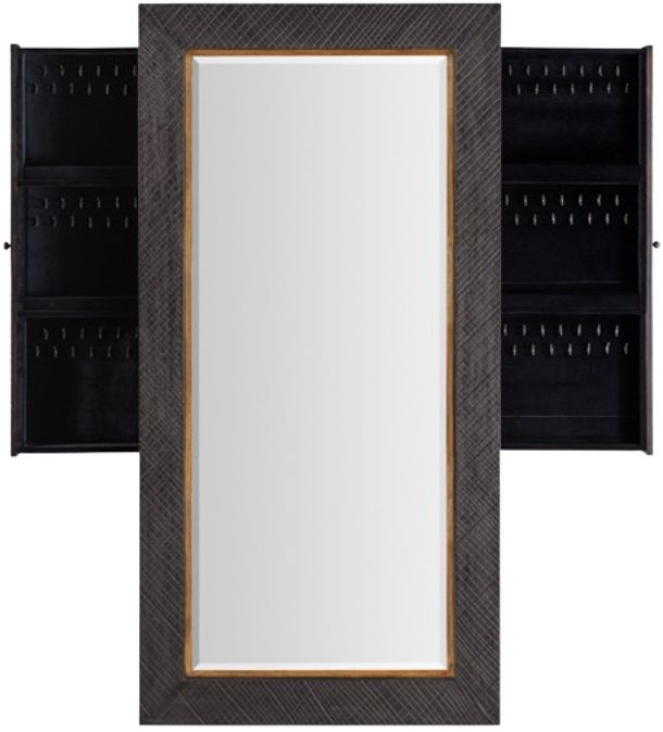 Hooker® Furniture Big Sky Furrowed Bark Floor Mirror-3