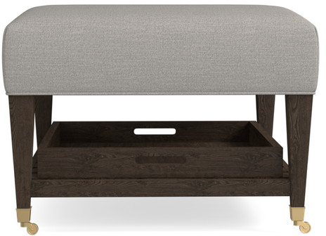 Bassett® Furniture Kara Square Ottoman with Tray-3