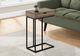 Monarch Specialties Inc. Dark Taupe 25"H Drawer C Table with Black Metal Base-3