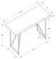Monarch Specialties Inc. 48"L White and Silver Metal Computer Desk-3