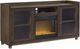 Signature Design by Ashley® Starmore Brown 70" TV Stand with Electric Fireplace Insert-0