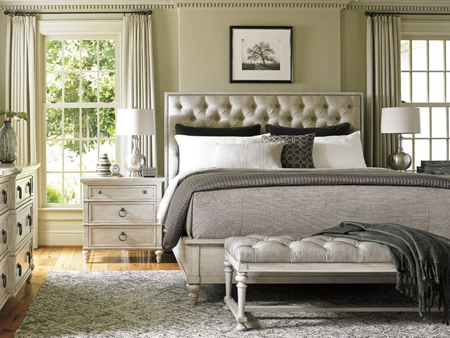 Lexington Home Oyster Bay Sag Harbor Beige California King Upholstered Panel Bed-1
