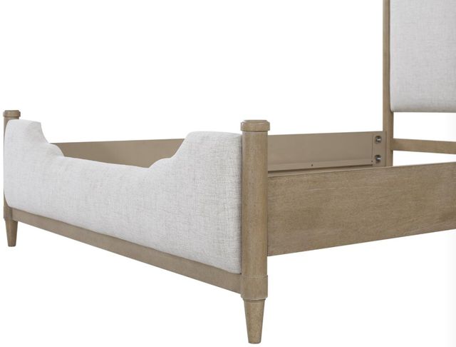 Bernards Citrus Heights White Upholstered Queen Panel Bed-2