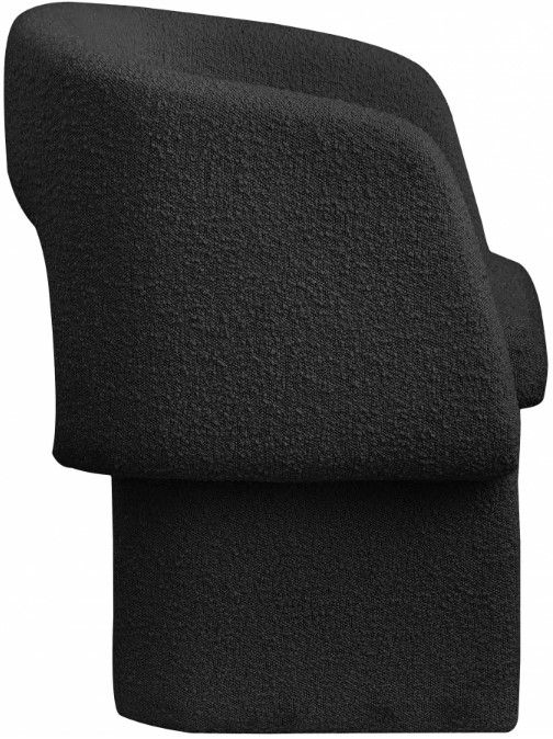 Meridian Furniture Emmet Black Boucle Dining Chair-3