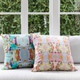 Laura Park Designs Brooks Avenue Pink 22" x 22" Throw Pillow-1