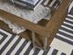 Hammary® Ingrid Glass Top Coffee Table with Dusty Silver Base-2