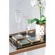 A & B Home Felicity 3" Glass Bubble-Stem Goblet -3