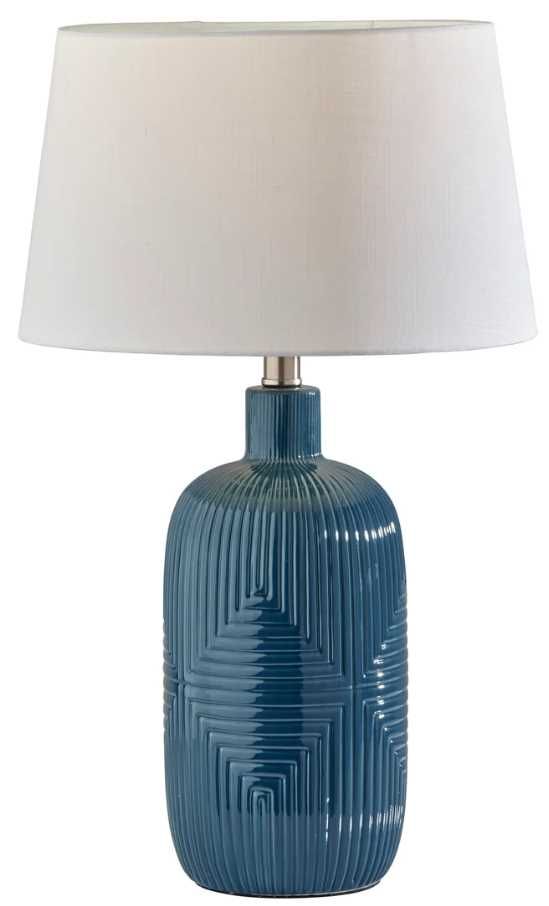 Adesso® Maisie 2-Piece Turquoise Table Lamp Set-0