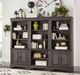 aspenhome® Sinclair Ash Gray Open Bookcase-1