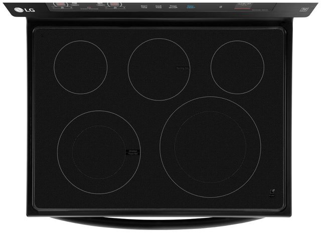 LG 30" Electric Single Oven Range-Matte Black Stainless Steel-3
