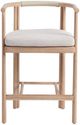 Classic Home Oliver Butterscotch Fabric/Wooden Outdoor Counter Stool-2