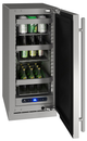 U-Line® 15" 2.9 Cu. Ft. Stainless Steel Built-In or Freestanding Under The Counter Refrigerator-1