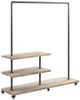 ACME Furniture Brantley Oak/Sandy Gray 3-Shelf Hanger Rack-0