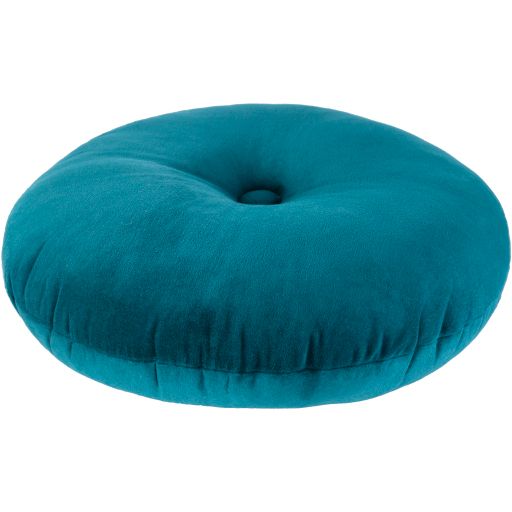 Surya Cotton Velvet Teal 18"x18" Toss Pillow-1