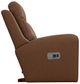 La-Z-Boy® Emmons Oak Leather Power Rocking Recliner with Headrest-3