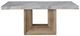 Global Furniture USA D02 Gray Dining Table with Natural Base-1