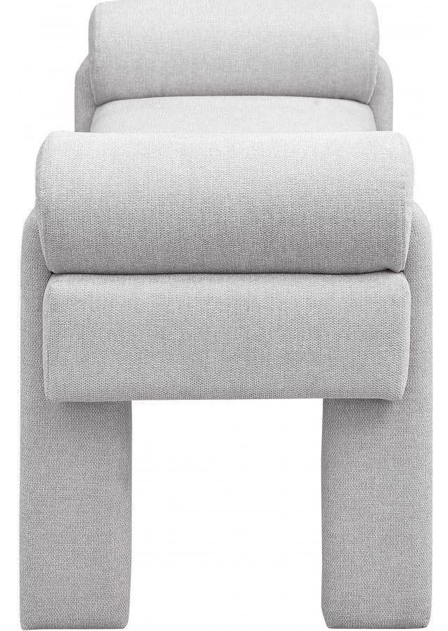 Meridian Furniture Stefano Gray Bench-2