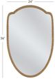 Basset Mirror Miles Brass/Gold Wall Mirror-2