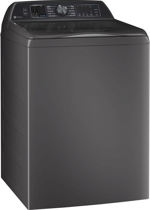 GE Profile™ 5.3 Cu. Ft. Diamond Gray Agitator Top Load Washer with Smarter Wash Technology-1