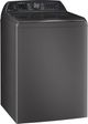 GE Profile™ 5.3 Cu. Ft. Diamond Gray Agitator Top Load Washer with Smarter Wash Technology-2
