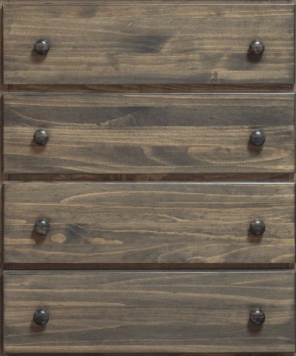Mako Wood Furniture Polo Brown 4-Drawer Chest-1
