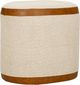 TOV Furniture Huche Natural/Saddle Brown Oval Pouf-4