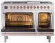 Ilve® Nostalgie II Noblesse 48'' Stainless Steel Pro Style Dual Fuel Range with Copper Trim-2