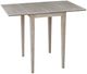 John Thomas Furniture® Dining Essentials Taupe Gray Small Drop Leaf Table-0
