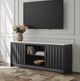 Signature Design by Ashley® Cadmori Black/White XL TV Stand with Fireplace Option-1