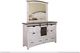 International Furniture Direct Pueblo 4-Piece Brown/White Queen Bedroom Set-2