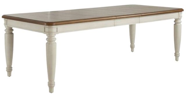Legacy Classic Nashville Brown Rectangular Dining Table with Cloud Base-0