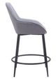 Zuo® Modern Vila Gray Counter Stool-1