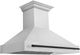 ZLINE Autograph Edition 48" Satin Stainless Steel Wall Mounted Range Hood with Matte Black Handle-3