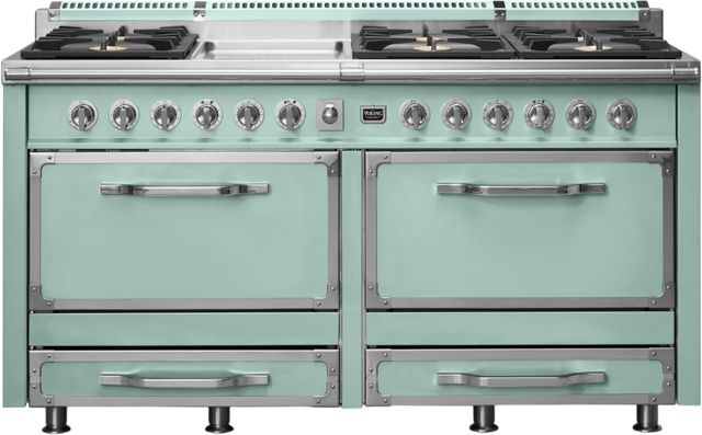Viking® Tuscany 66” Splash Pro Style Dual Fuel Range with Griddle-0
