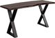 Porter International Designs Manzanita Midnight Console Table with Black X-Base -0