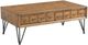 Elements International Boone 2-Piece Light Walnut Occasional Table Set-1