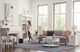 Hammary® Structures Pure White Round Coffee Table with Glass Top Insert-1