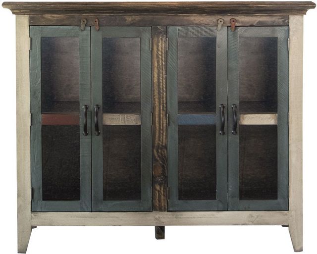 International Furniture Direct Antique Brown Console-2
