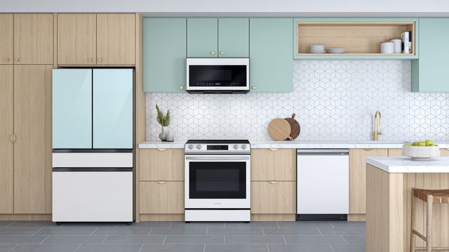 Samsung 30" White Glass Slide In Induction Range-9
